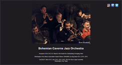 Desktop Screenshot of bohemiancavernsjazzorchestra.com